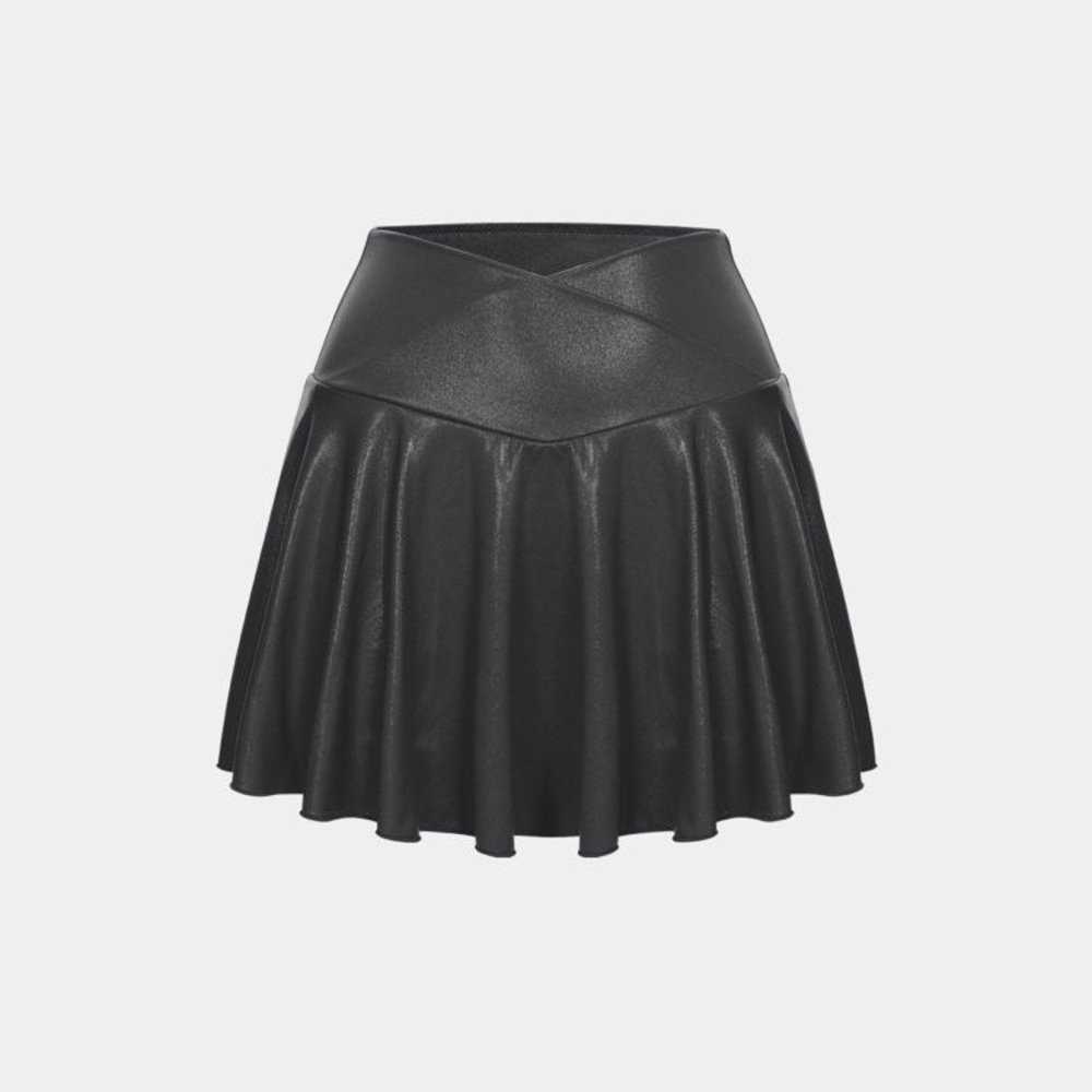 Halara Cloudful Shine Black Skort